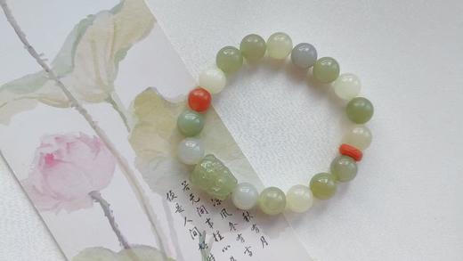 可爱的鼠来宝和田玉小吊坠  “鼠”你好运 珠径10mm 商品图0