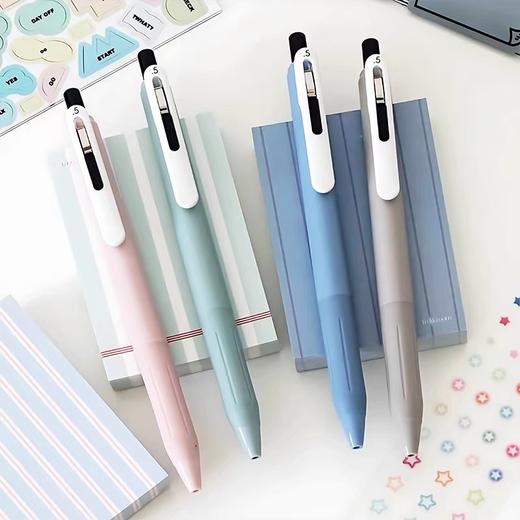 日本斑马按动中性笔 JJ118 悦芯速干刷题笔考试笔 莫兰迪色 黑色油墨 0.5mm 1支 商品图4