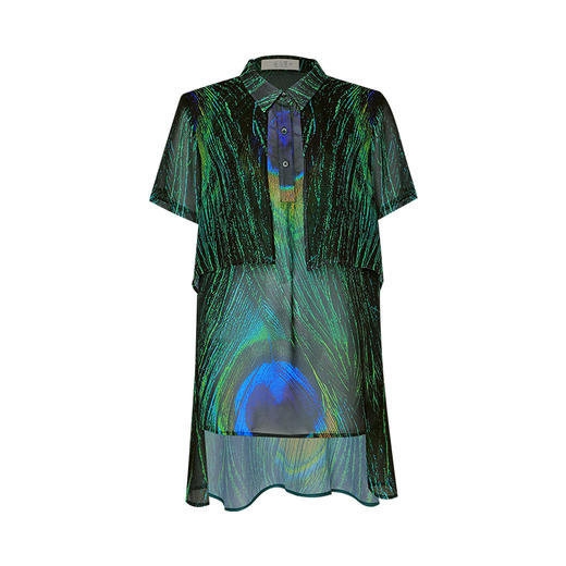 【夏季新品】雀情层次感印花上衣 | 轻薄透气 现货加急发 商品图8