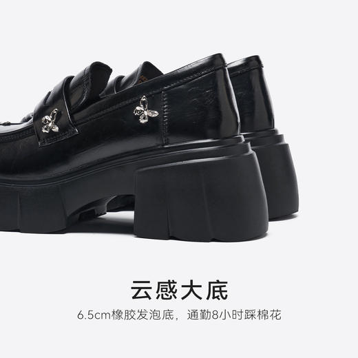 星期六时髦蝴蝶扣饰厚底乐福鞋SSD3111493 商品图9