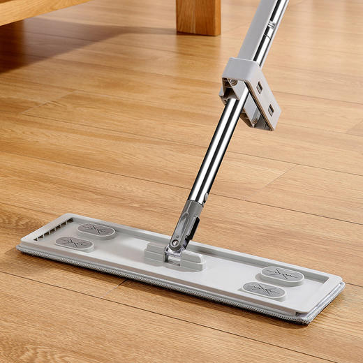 【批发】美丽雅免手洗45CM平板拖把不锈钢杆含2配布 1套 商品图1