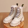 【抖音专属】厚底马丁靴(DD2216358-米白色) 商品缩略图0