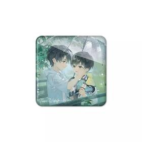 某某 幼年雨季 方形徽章 吧唧 国谷 耽美