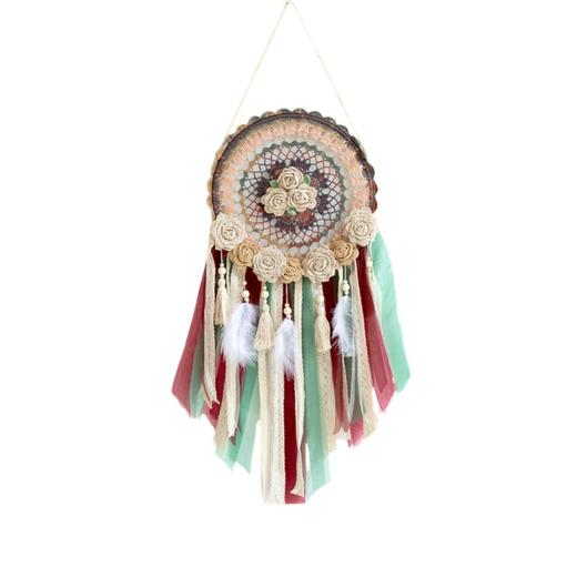 苏苏姐家蔷薇捕梦网手工diy编织钩针蕾丝线毛线团自制材料包 商品图4