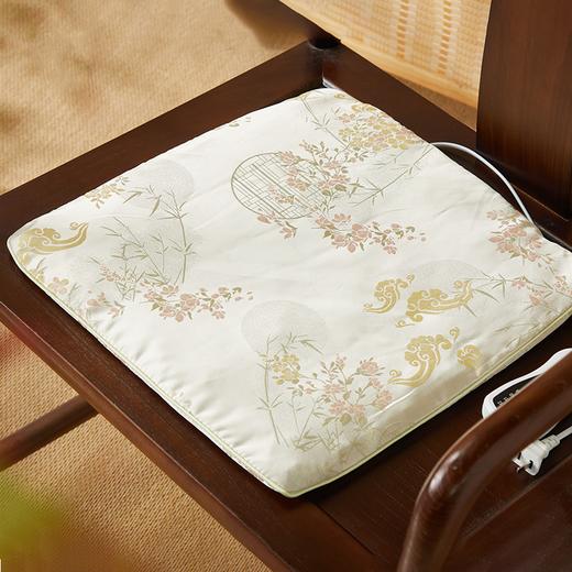 盐掌柜锦缎养身坐垫， 3年陈艾绒、红花、玫瑰，PP凉爽，身体温暖，带加热功能【枕头5天内发货】【G】 商品图5