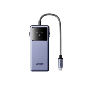 连接线 机器人五合一扩展坞 深空灰 - 绿联