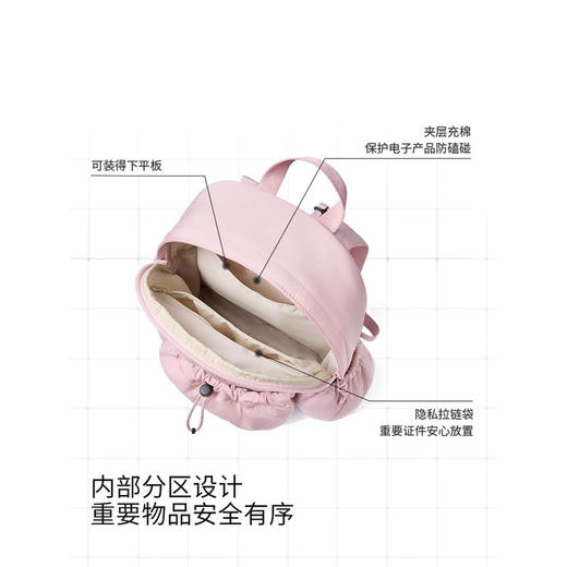 轻便扩容双肩包，自重轻、分区合理，超能装！【G】 商品图3