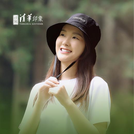 清华文创1911黑色可收纳渔夫帽 商品图1