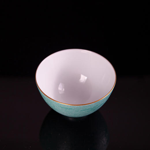 湖水绿扒花云鹤西施杯 商品图3