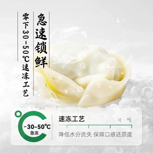 九生堂 组合（荠菜猪肉大馄饨*2+猪肉锅贴*1+爆汁生煎*1）1220g 商品图2