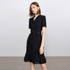 IWY/经典黑色短袖连衣裙女气质通勤酒店经理接待工作服职场套裙Q1416 商品缩略图2