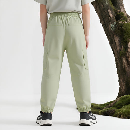 【T】【MQD】童装男大童25夏季新品儿童休闲潮酷百搭运动学院亲肤风长裤 商品图3