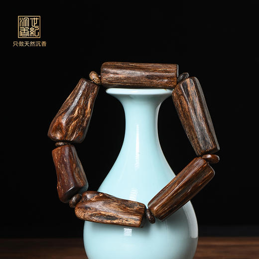 天然芽庄沉香随形手串 沉水级 36克 SP8378 商品图0