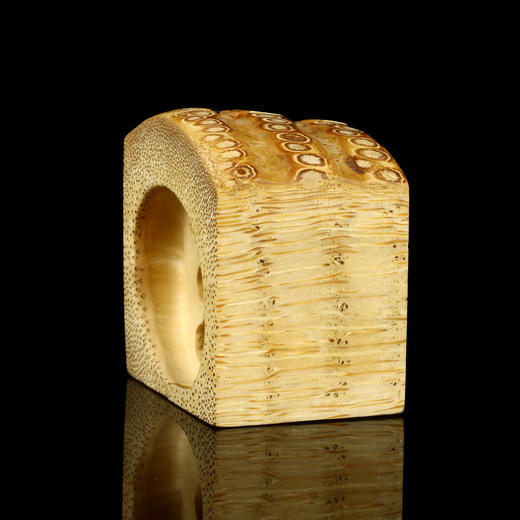 孤品016994-天然竹根对章3.6*2.5*5.3cm 商品图1