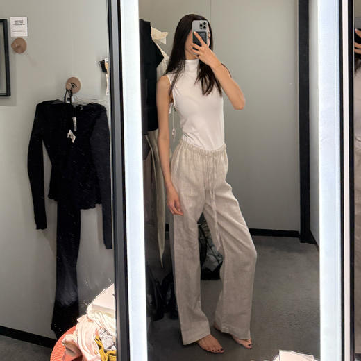 ROMI STUDIO“Clean fit”强捻全棉超轻薄微透修身背心 RWCSSD4031 商品图6