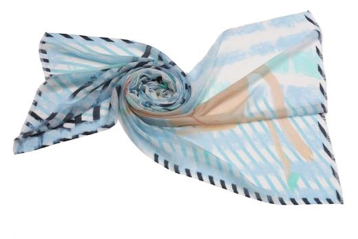 羊绒印花艺术披肩之敦煌骏马  SJS18P759N 商品图2