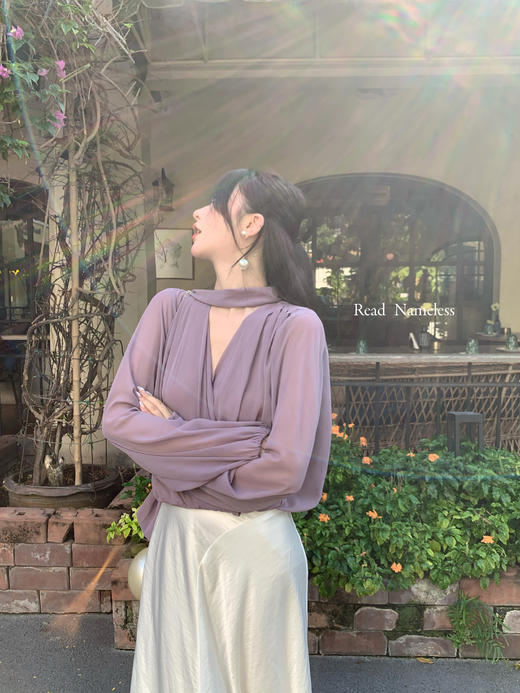 Read Nameless/优雅紫纱衬衫 2025/7/10 商品图8
