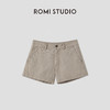 ROMI STUDIO“美式复古”舒适纯棉做旧洗水斜纹休闲短裤 RWCSXY2692【发货时间：25-30天】 商品缩略图1