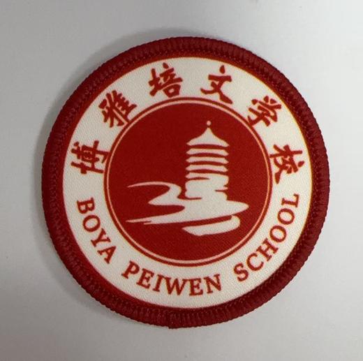通版佛山市高明区博雅培文学校包边校徽服姓名贴章可缝烫现货发51 商品图0