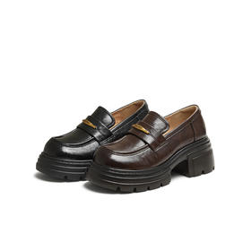 【云粉节】BF楼天美意乐福鞋厚底2025秋英伦复古单鞋女BL271CA5吊牌价899活动价539