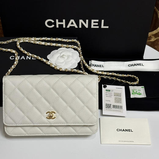 香奈儿Woc链条包（双C纽扣款）白色 商品图0