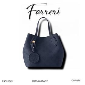 驴家M14317深蓝Blossom 小号手袋