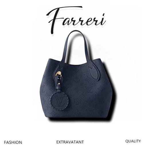 驴家M14317深蓝Blossom 小号手袋 商品图0