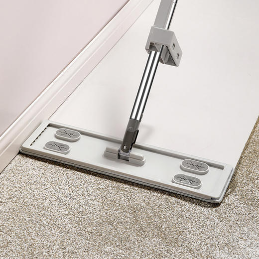 【批发】美丽雅免手洗45CM平板拖把不锈钢杆含2配布 1套 商品图4