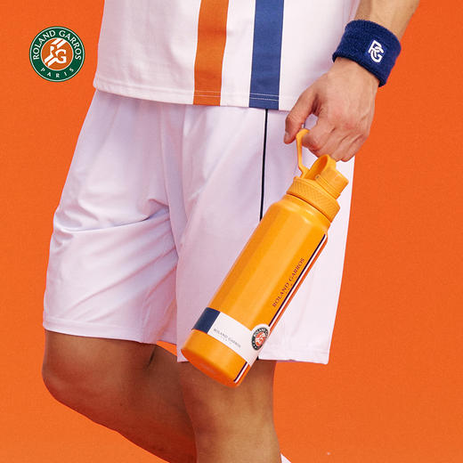 罗兰加洛斯法网周边保温杯网球运动1000毫升大容量水壶便携式男女水杯 商品图3