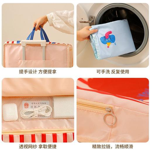 【旅行收纳包，轻量化出行】出差旅行整理包 可悬挂分格衣物收纳袋 大容量多功能 户外便携手提袋-QQ 商品图2