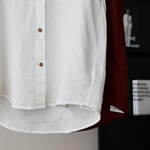 【爆单！预售2-5天发货】天丝麻港风车厘子红衬衣 商品图5