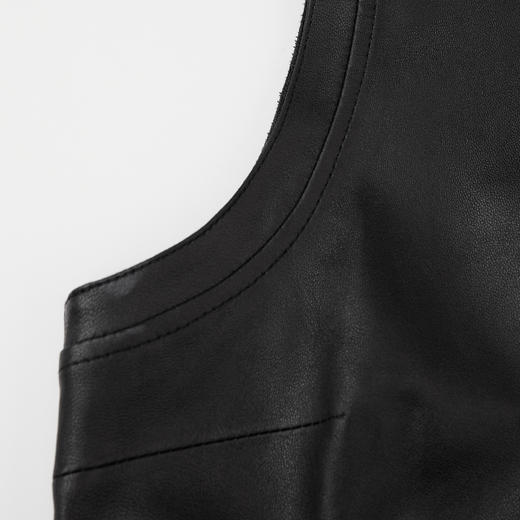 ROMI STUDIO 100%法国进口弹力绵羊皮轻薄短款皮背心 RWBWWT1478【发货时间：25-30天】 商品图4