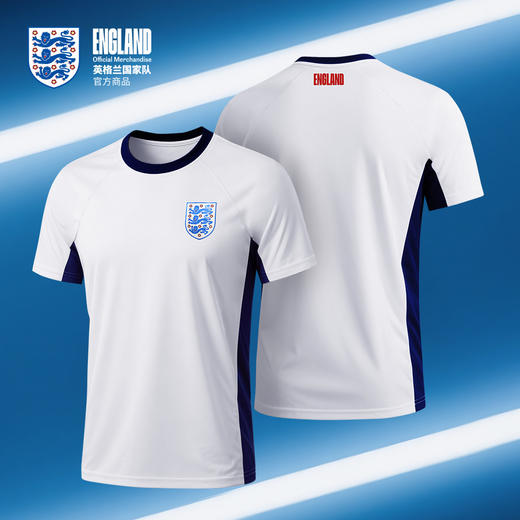 【官方正版】英格兰国家队 | 夏季白色速干T恤吸湿透气短袖男女款 商品图0