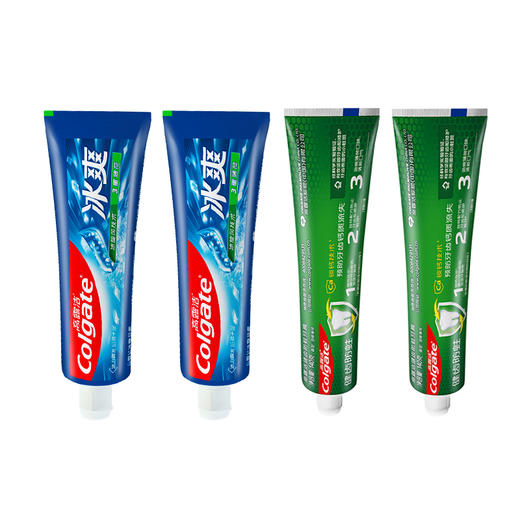 高露洁健齿防蛀超爽薄荷牙膏140克*2支+冰爽薄荷120g*2支【XPTX】 商品图1