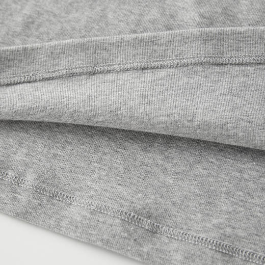 ROMI STUDIO“简约舒适”花纱灰棉质圆领弹力修身短袖T恤RWCRS41653 商品图3