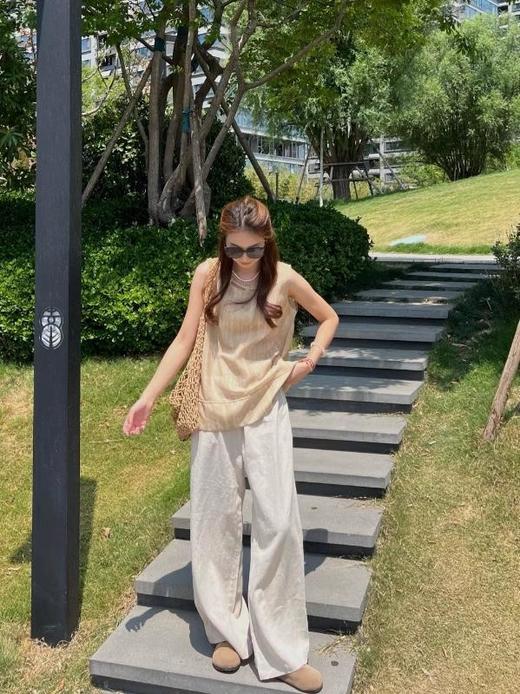 穿上立马瘦、长、直！DANMO 旦茉 奶芙西装裤 日常通勤 简约素雅 4色可选 商品图11