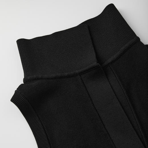 ROMI STUDIO 简约高级感黑色翻领无袖弹力修身连体衣 RW24ASG0878（现货） 商品图2