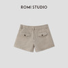 ROMI STUDIO“美式复古”舒适纯棉做旧洗水斜纹休闲短裤 RWCSXY2692【发货时间：25-30天】 商品缩略图0