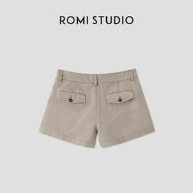 ROMI STUDIO“美式复古”舒适纯棉做旧洗水斜纹休闲短裤 RWCSXY2692【发货时间：25-30天】