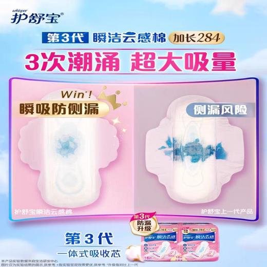 护舒宝云感棉超极薄日用卫生巾284mm 10+2片装 商品图1