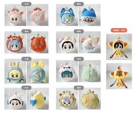 非人哉 敦煌画院 九色神鹿系列毛绒 全9种 8只/盒 盲盒