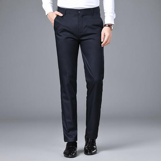 【吸湿透气】罗蒙春夏男休闲西裤舒适百搭直筒长裤时尚通勤男裤 商品图2