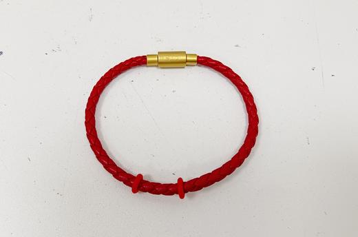 YB19-F-X219065 周大福CHOW TAI FOOK 周大福 男款不锈钢扣手绳/皮绳 商品图0