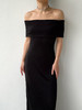 CG｜Carmen Dress [ 黑色针织一字肩连衣裙] 商品缩略图0