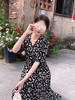 裁缝学苑AS533法式碎花短袖V领连衣裙纸样女装长款收腰裙子样板 商品缩略图4