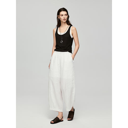 棉仓363618028-初棉14支九分全麻灯笼裤 商品图3