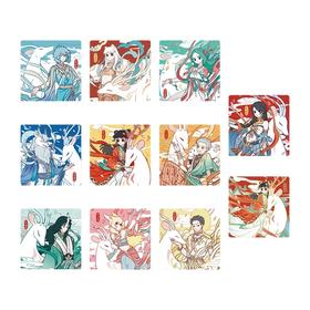 非人哉 敦煌画院 九色神鹿系列 冰箱贴 全11种 10包/盒 国谷