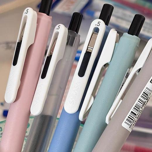 日本斑马按动中性笔 JJ118 悦芯速干刷题笔考试笔 莫兰迪色 黑色油墨 0.5mm 1支 商品图2