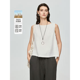 棉仓363604048-初棉圆领无袖套头衬衫