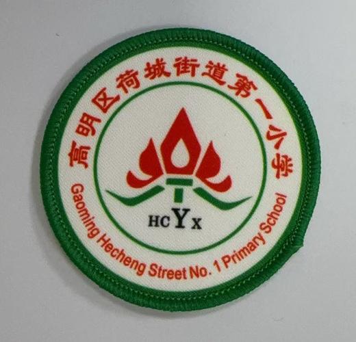 通版高明区荷城街道第一小学包边校徽校服姓名贴章可缝烫现货发51 商品图0